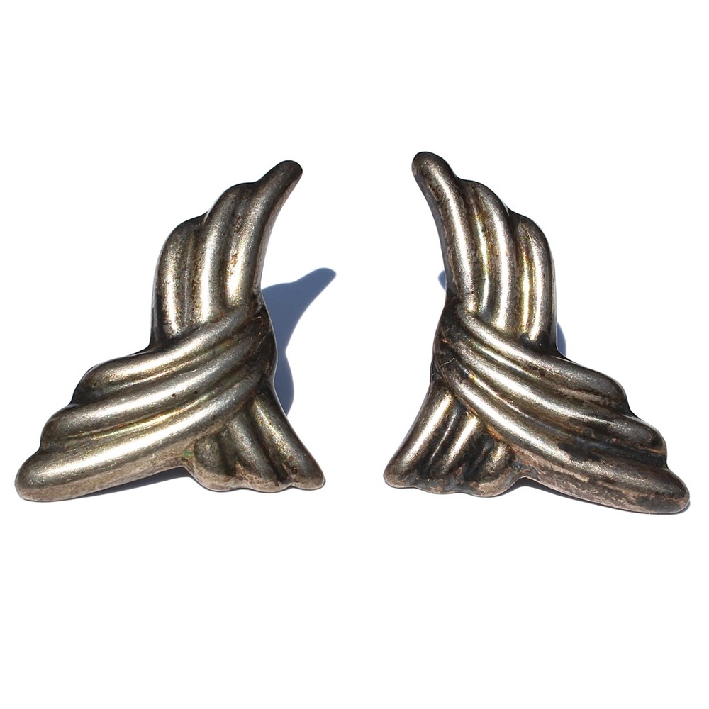 Vintage Taxco Sterling Silver Statement Earrings